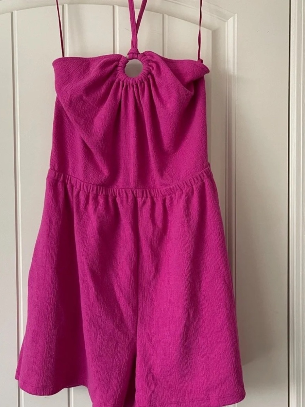 Old Navy Size Medium M Pink Jumpsuit with Elegant Wide Legs lot6466